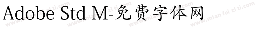 Adobe Std M字体转换